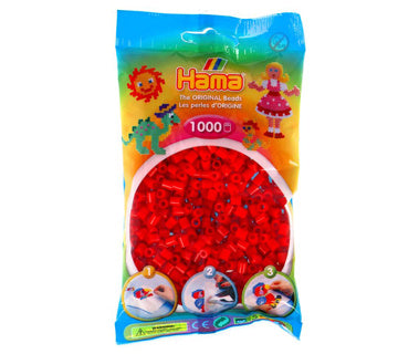 Hama Iron Beads Red 1000 pezzi