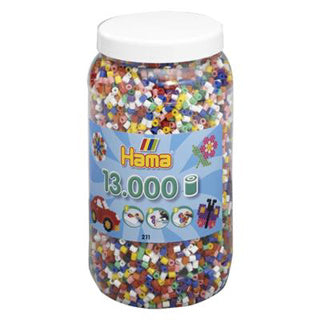 Hama Iron Beads in Pot Mix Standard (00), 13,000.