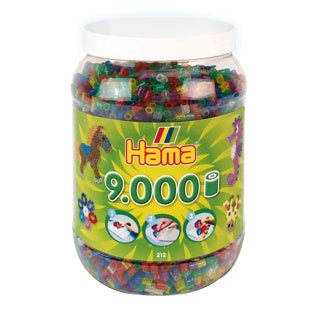 Perle HAMA perle perle glitter in pentola 9000 pezzi