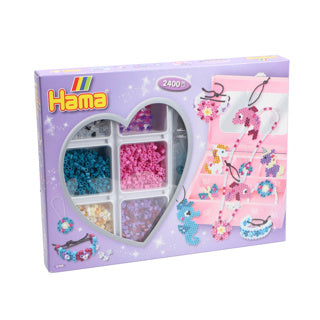 Hama ironing bead set jewelry make purple, 2400st.