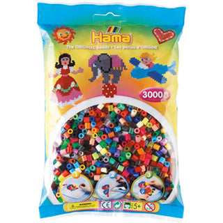 Perle di ferro Hama 3000 pezzi Colori misti