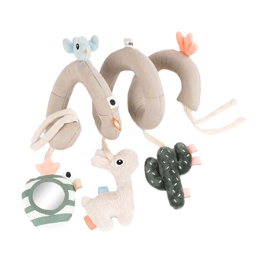 Fatto da attività di cervo a spirale lalee beige