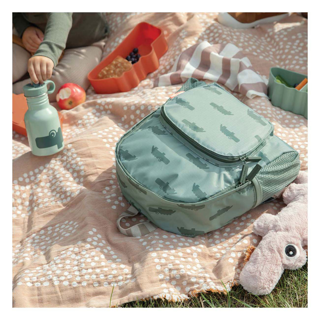 Fatto dallo zaino per bambini di Deer Croco Green 5 L