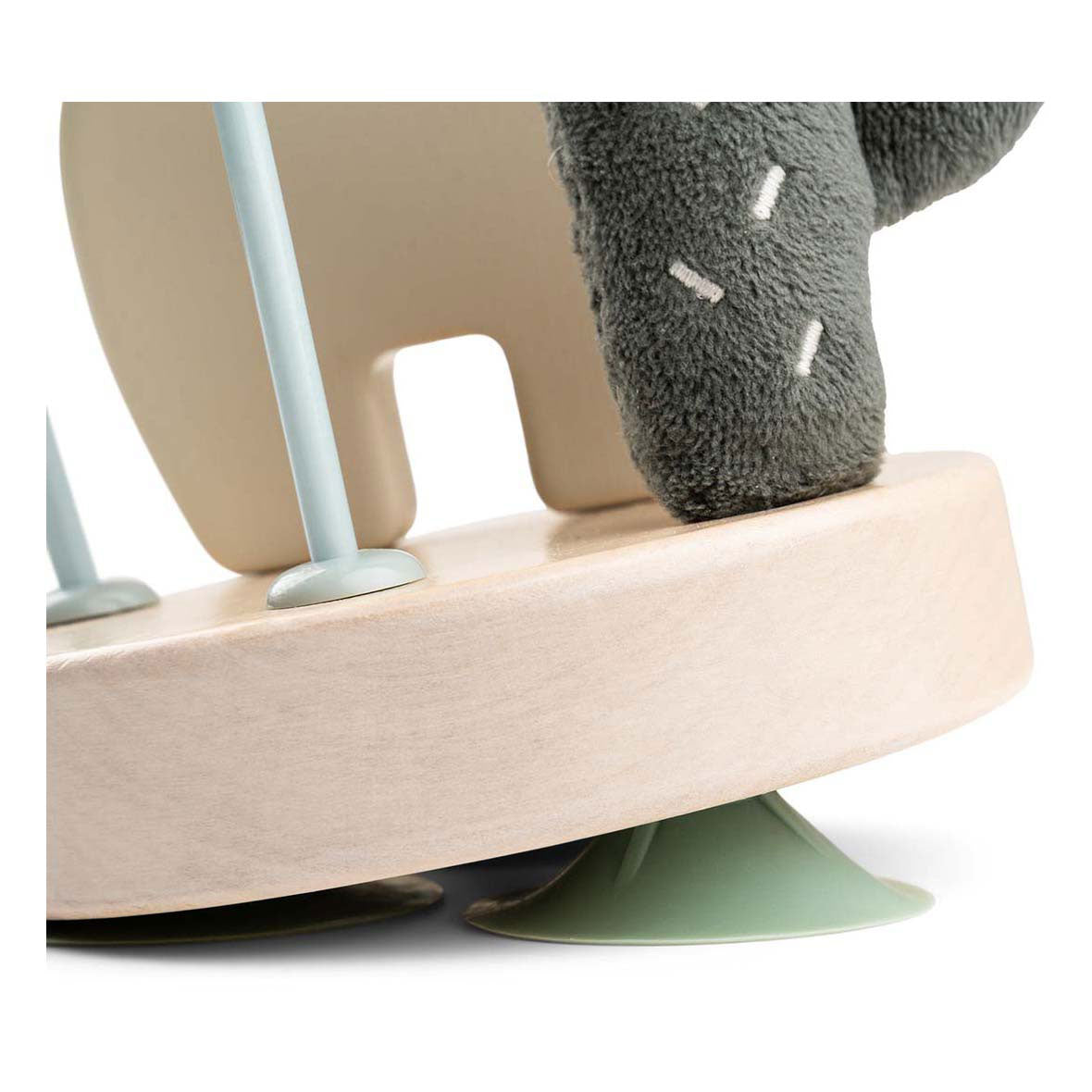 Fatto dalla spirale della cabina automobilistica di cervo con tazza di aspirazione lalee beige