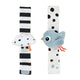 Fatto dal polso di cervo Rattle Happy Clouds Blue, 2st.