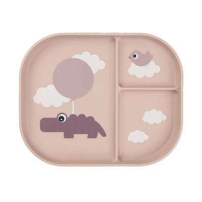 Done by deer vakjesbord blije wolken roze