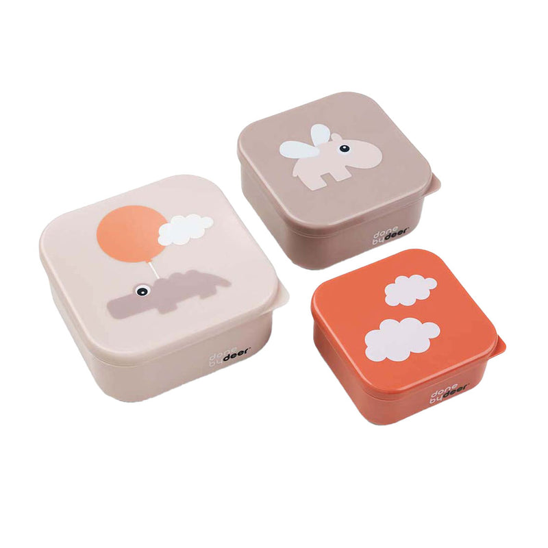 Fatto da Deer Snackbox Happy Clouds Pink, 3st.