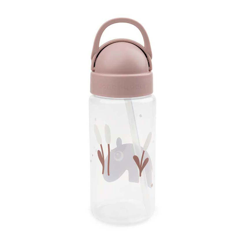 Hecho por copa de paja de ciervo ozo rosa, 350 ml