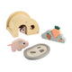 Fatto da Deer Tiny Farm Wooden Play Set set picchee