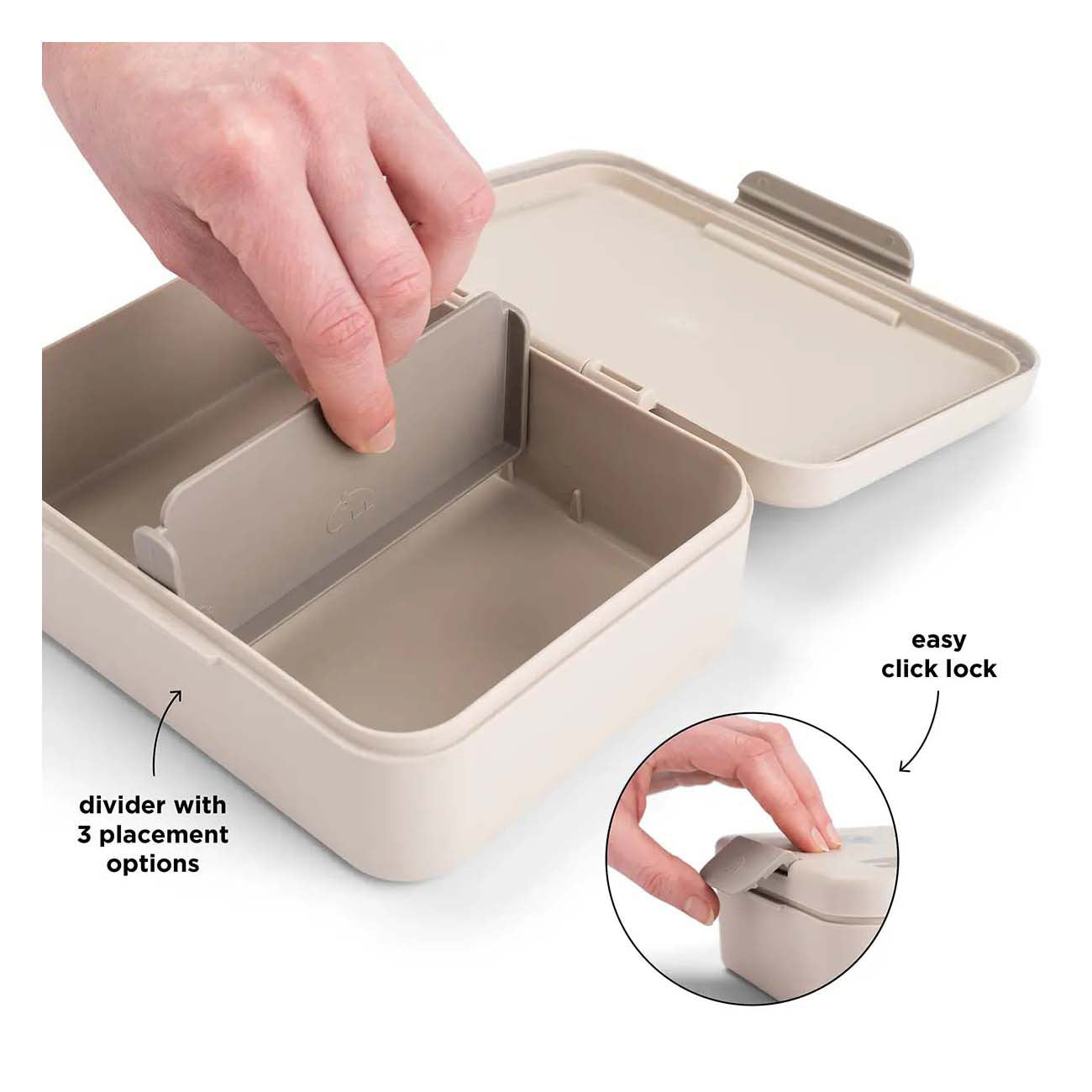 Hecho por el pan de ciervos bebida con bolsos - beige