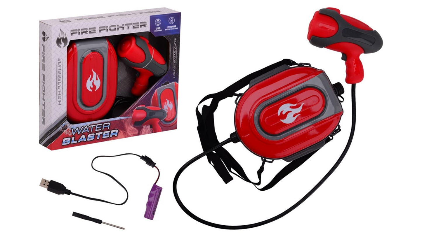 Johntoy electrisch brandweer waterpistool met rugzaktank