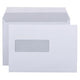 Buste di servizio da 80g m2 220x156mm bianco autoadesivo chiusura finestra sinistra