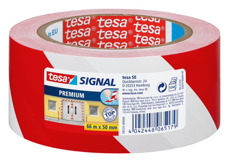 Tesa 1004952 - cinta de señal r w 66:50 | 6 piezas