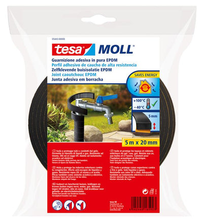 Tesa Buis insulation EPDM 5M x 20mm Black