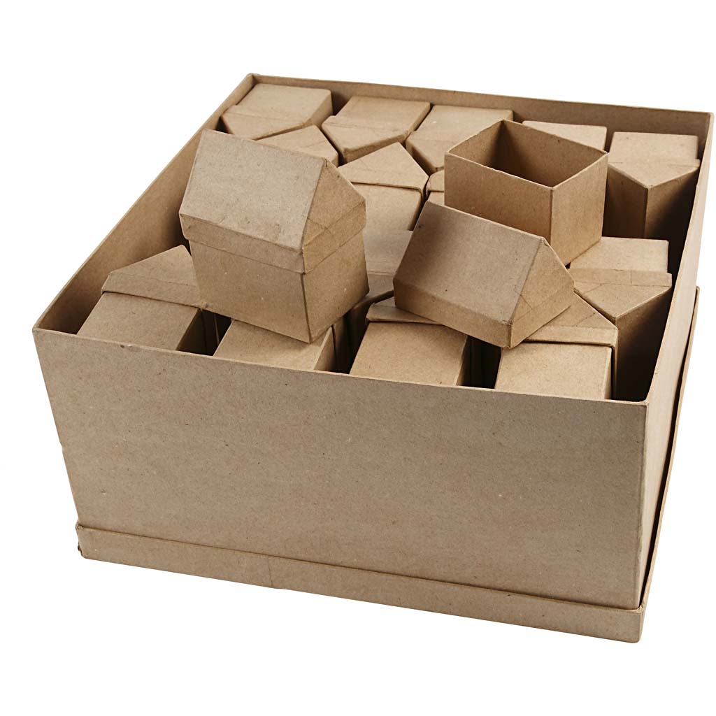 Cajas de almacenamiento de Creativ Company House Paper-Maché, 40th.