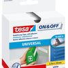 Tesa klittenband on off zelfklevend voor lichte voorwerpen bevestigen – wit 2cm x 250cm