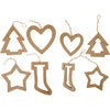 Creativ company Addobbi natalizi, h: 9+12 cm, 24 pezzi, 1 scatola