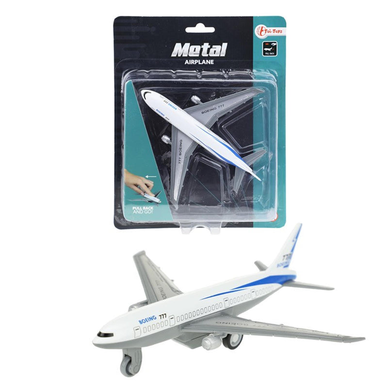 Tira indietro l'aereo metallo boeing 777