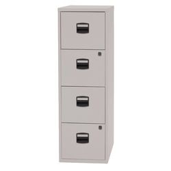 Archivador bisley 41,3 x 40 x 128,3 cm gris claro 4 cajones con cerradura