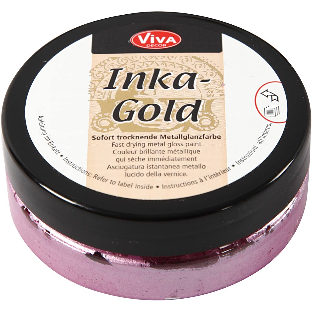 Creativ company inka-gold glanswax - magenta, 50ml