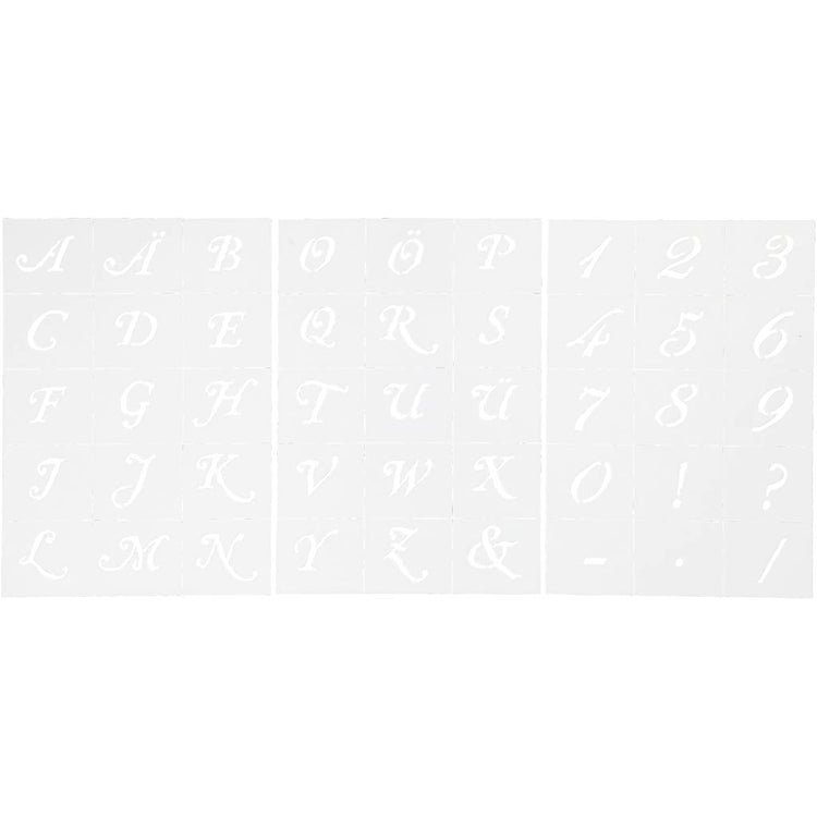 Creativ Company letters and numbers template