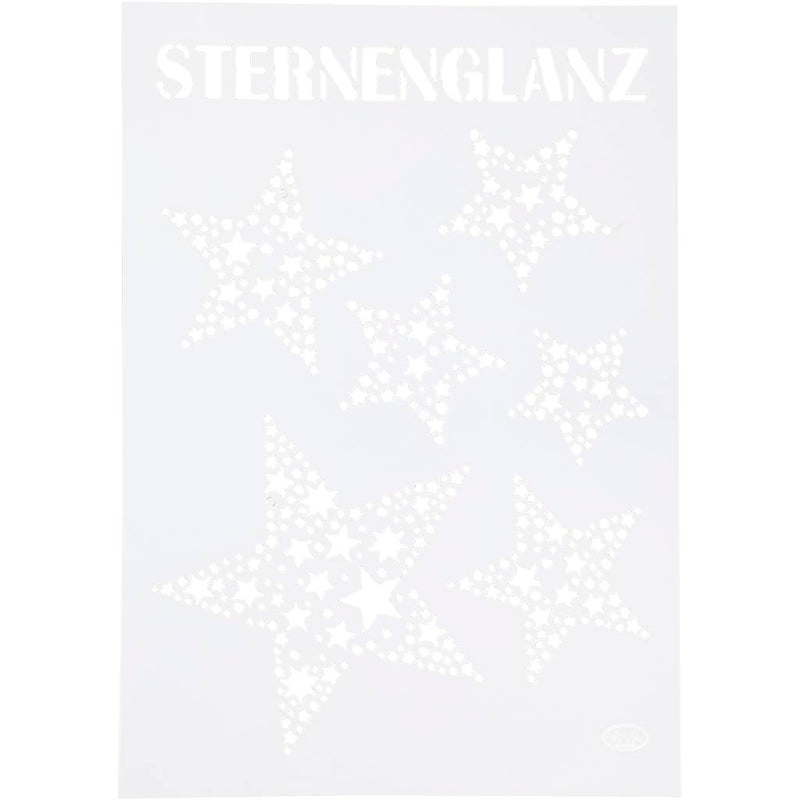 Modello flessibile per decorazioni Viva, stelle, A4, VEL 210x297 mm, 1 pezzo
