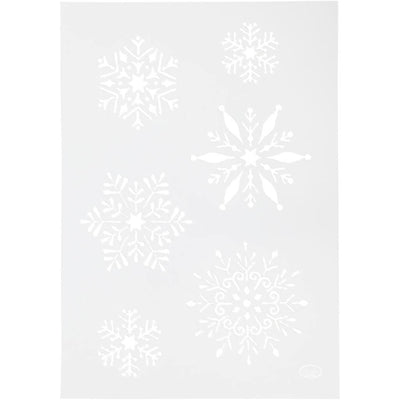 Modello flessibile per decorazioni Viva, fiocco di neve, A4, VEL 210x297 mm, 1 pezzo
