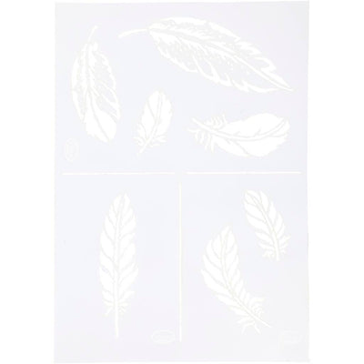 Creativ company flexibel sjabloon, veren, a4, vel 210x297 mm, 1 stuk