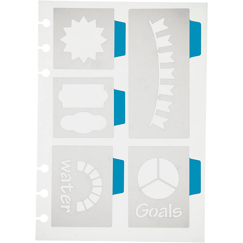 Modello, 5 motivi grandi, foglio 12,5x17,5 cm, 1 foglio