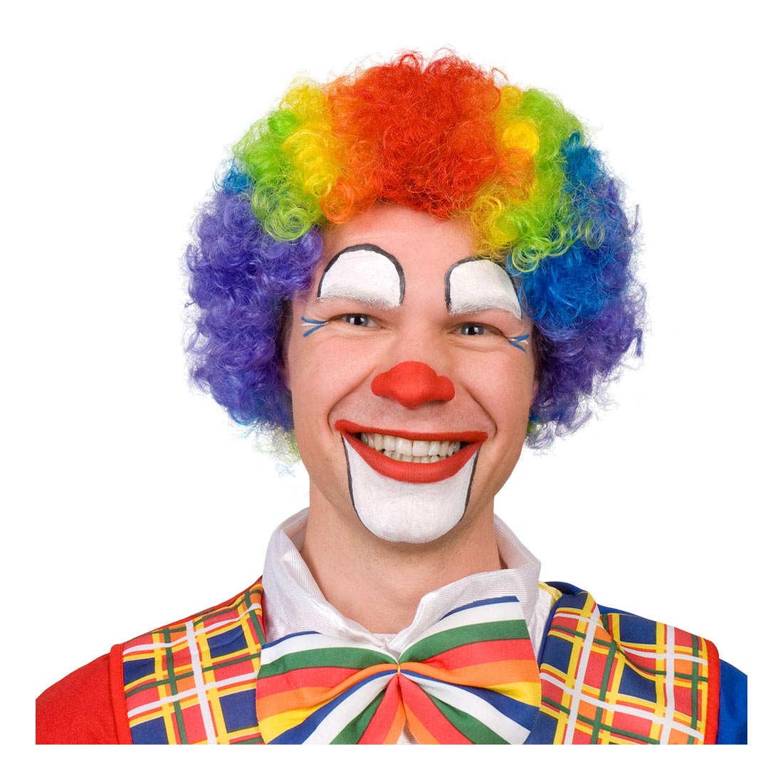 Clown Multi -Color Adultos de Clown Boland