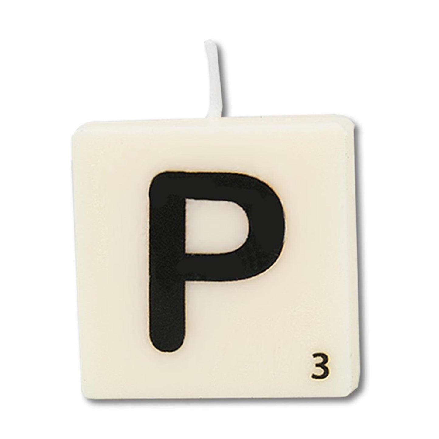 Paperdreams candela con lettera p, 4 pz.