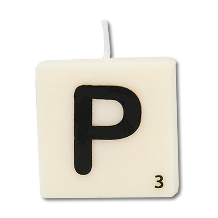 Paperdreams letter kaarsje letter p, set van 4
