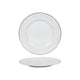 Bord wit goud rand ø20,5cm doos a 6