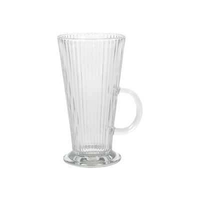 Bicchiere da cucina imperiale per latte macchiato, linee Ø7,5x14,2cm