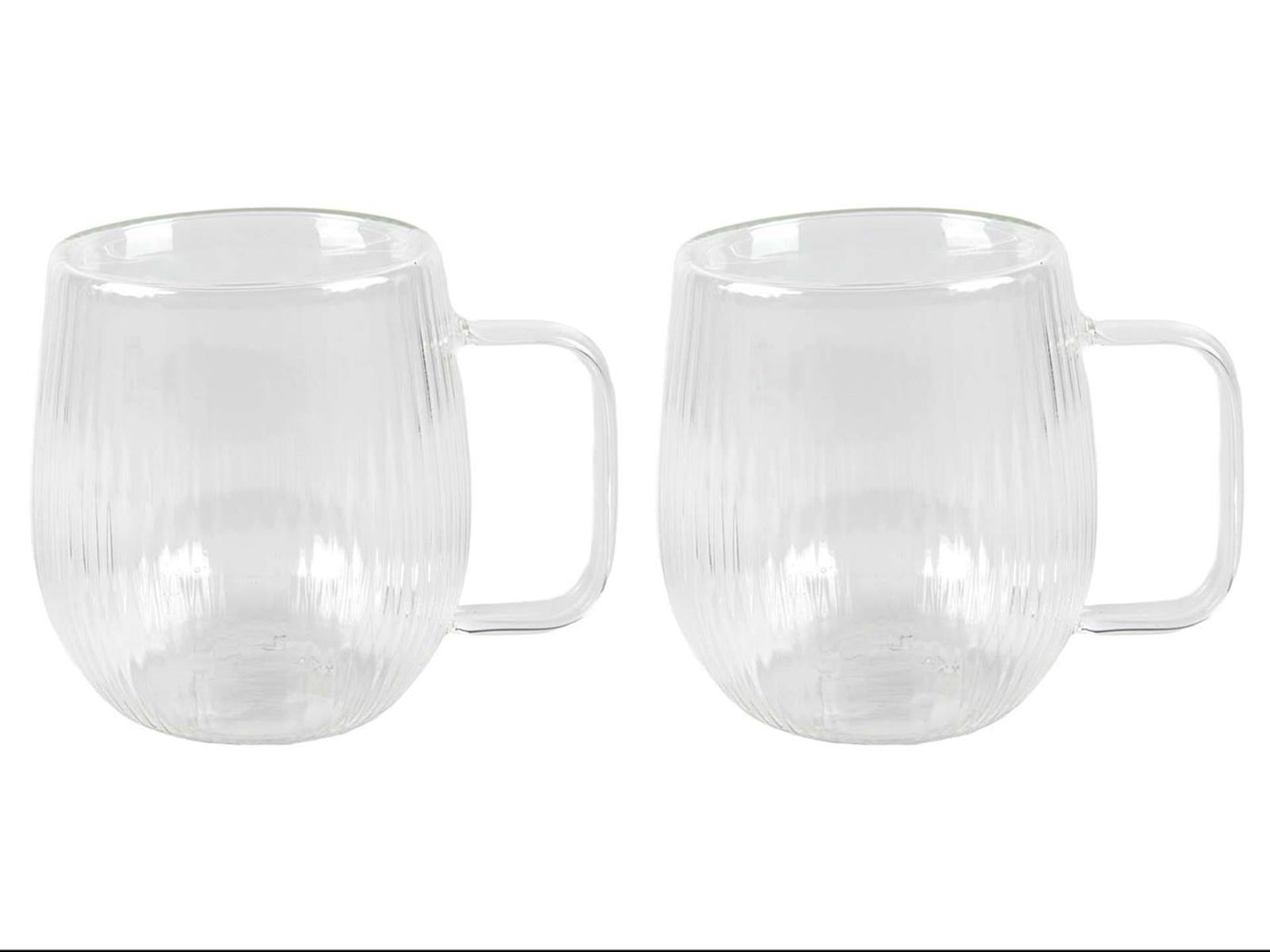 Dubbelwandig glas lines 2-delig
