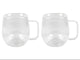 Dubbelwandig glas lines 2-delig
