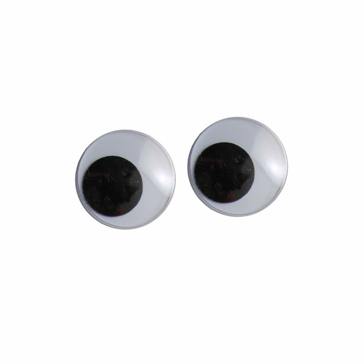 Vaessen creative • wiebeloogjes wit-zwart 8mm 1000pcs