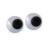 Vaessen creative • wiebeloogjes wit-zwart 18mm 8pcs