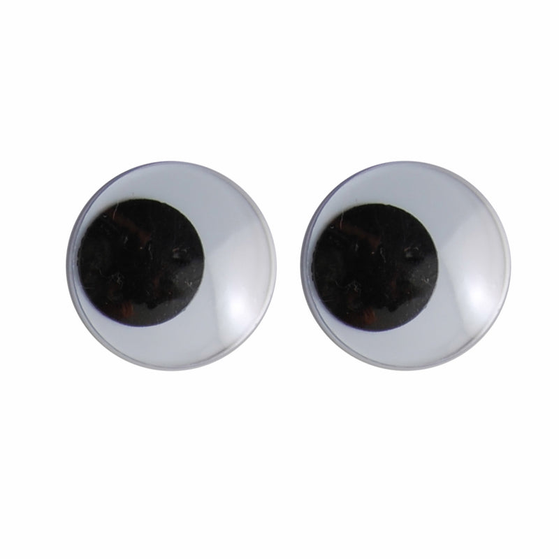 Vaessen creative • occhi finti bianco-nero 25mm 1000pz
