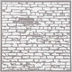 Plantilla de creativ Company Stone Wall, 30.5x30.5cm