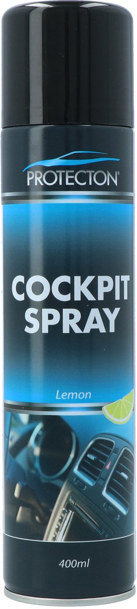 Spray protettivo per abitacolo al limone - pulisce e cura le parti in plastica - per plastica e pelle - ripristina il colore - con fresco profumo di limone - 400 ml