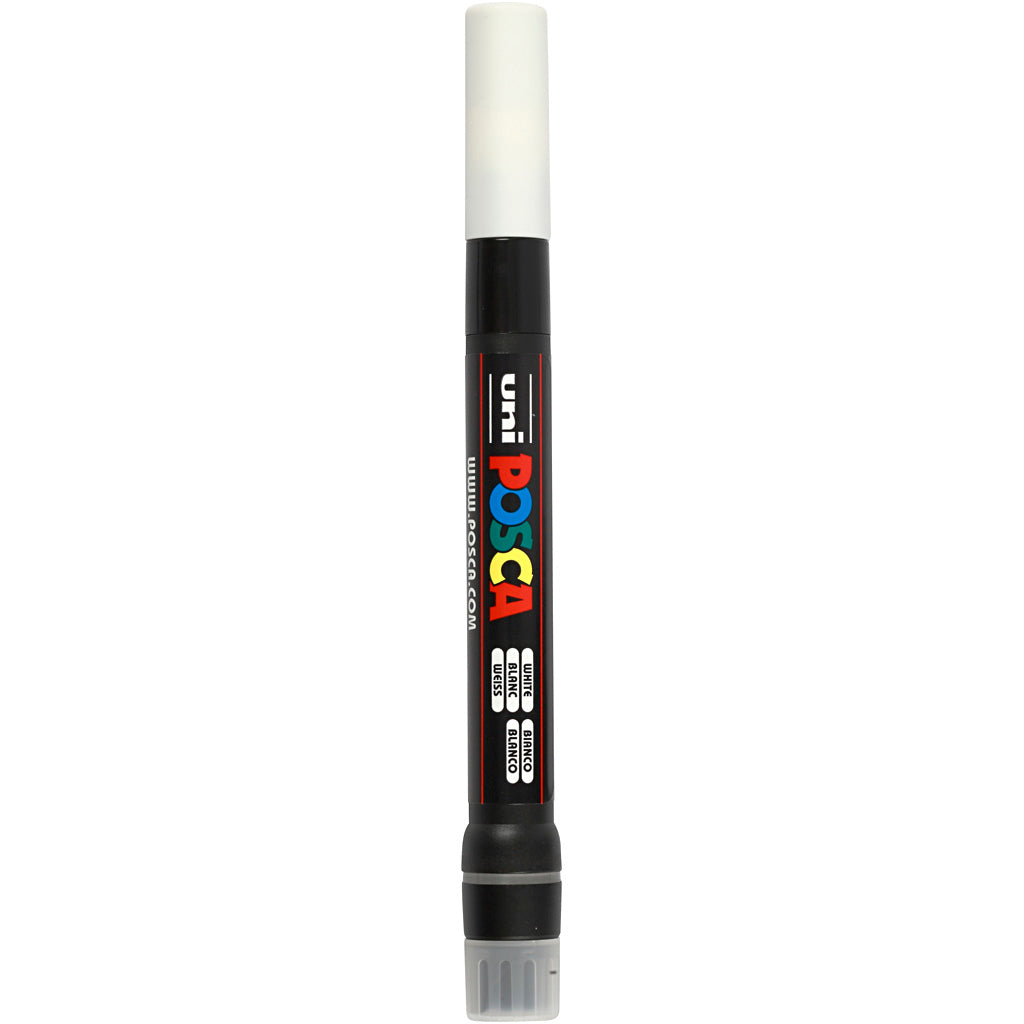 Uni-Posca Posca Marker, AFM PCF350, line thickness 1-10 mm, brush, white, 1 piece