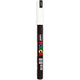 UNI-POSCA POSCA MARKER, AFM PC-1MR, spessore della linea 0,7 mm, extra-fine, bianco, 1 pezzo