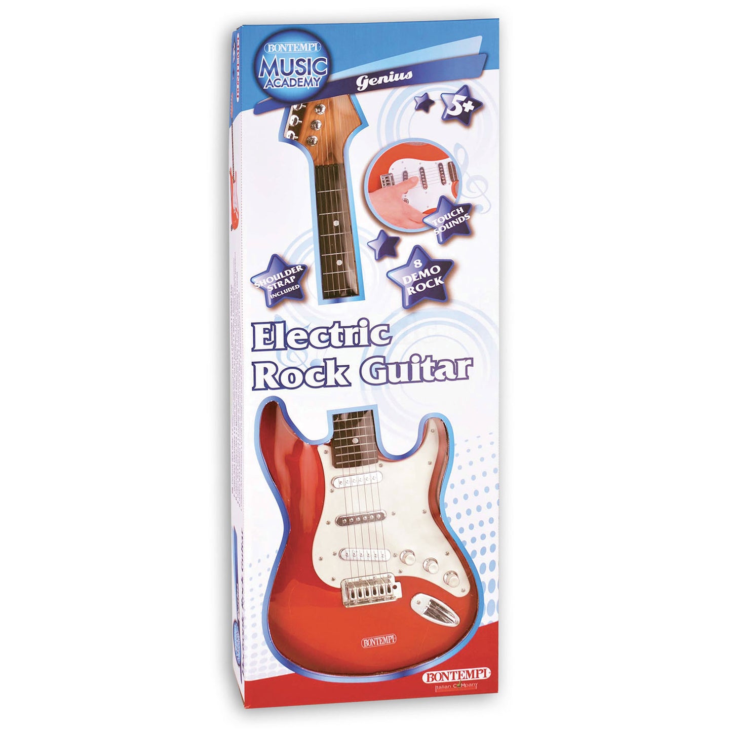 Bontempi Electric Guitar Red con banda de guitarra