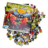 Tactic colourful crab – puzzel – 200 stukjes – kleurrijk zeeleven – strak en rustgevend ontwerp – hoogwaardige scandinavische kwaliteit - afbeelding 2