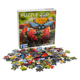 Tactic colourful crab – puzzel – 200 stukjes – kleurrijk zeeleven – strak en rustgevend ontwerp – hoogwaardige scandinavische kwaliteit - afbeelding 3