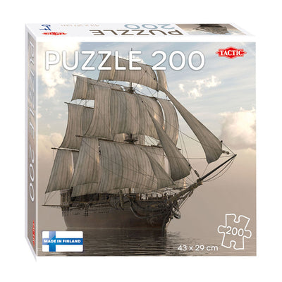 Barca a vela puzzle tattica puzzle in mare, 200 °.