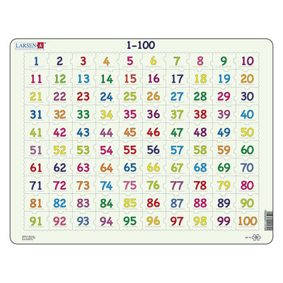 SelectA Larsen Play Numeri di calcolo della pelle puzzle 1-100, 100 °.