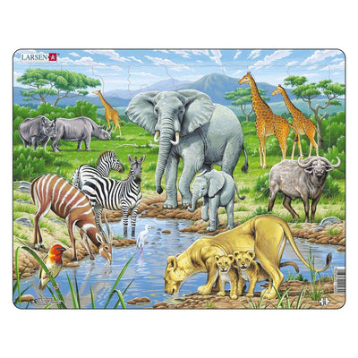SelectA Larsen Pluzzle Animals - African Savannah, 65st.