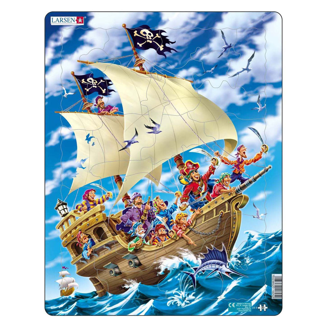 SelectA Larsen Line puzzle La nave pirata, 30 °.